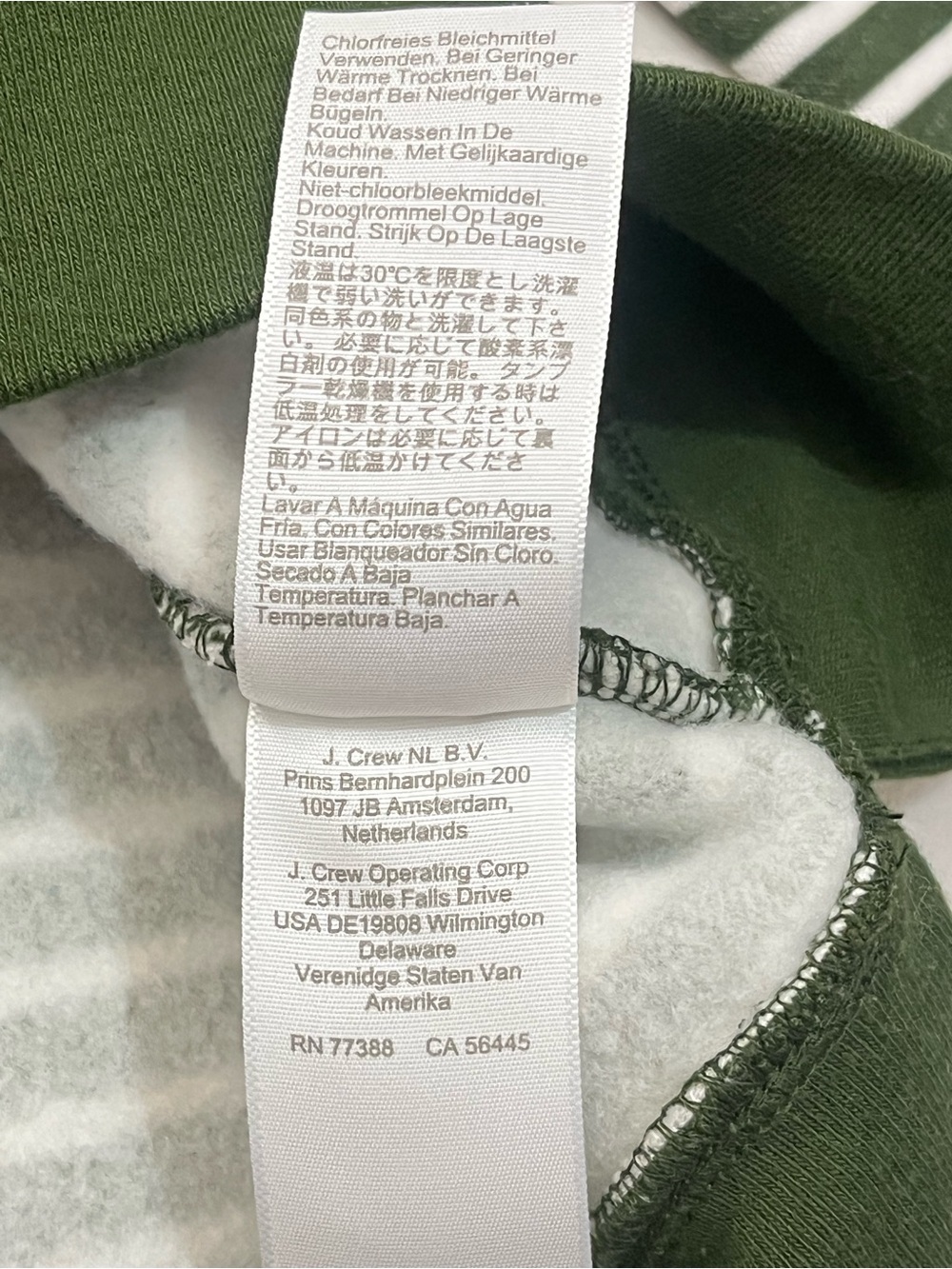 J.Crew Women's Striped Crewneck Sweater in Dark Green and White Size Medium - Picture 10 of 16